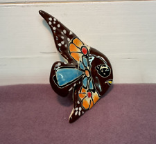 Talavera - Angel Fish - Mexico  Folk Art - Hand Painted - Pottery - Terracotta picture