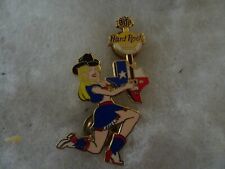 Hard Rock Cafe Pin Dallas girl Cowgirl Texas State Guitar 2003 picture