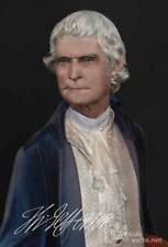 The Real Face of Thomas Jefferson Postcard Based upon his Life Mask Presidents picture