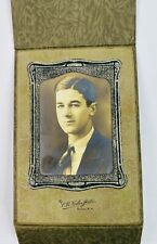 Antique Photograph #15 - Portrait Of Young Man w/Fold Open Frame picture