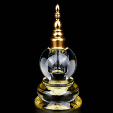 19cm Crystal Relic Stupa Tibetan Buddhist Supplies Pagoda Ornaments Bodhi Tower picture