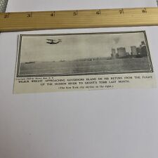 1909 Image: Wilbur Wright Flying into Governor’s Island New York from Hudson picture