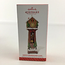 Hallmark Keepsake Ornament Santa's Grandfather Clock 2014 Member Exclusive New picture