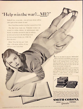1942 Smith-Corona Typewriters Red Cross Needs Young Ladies WWII Print Ad picture