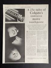 Vintage 1929 Colgate’s Toothpaste Print Ad picture