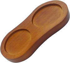 Salt and Pepper Tray, Oak Wood Salt and Pepper Mill Tray Salt and Pepper Holder  picture