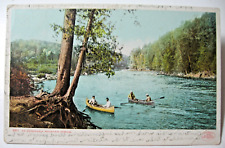 1902 An Adirondack Mountain Stream, N.Y. postcard picture
