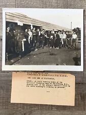 Vtg Press Photo WWI ~1917 Officer’s Training Camp Plattsburg, NY Morning Wash picture