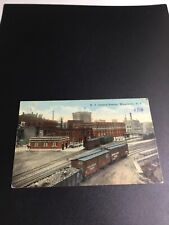 1914 Watertown, NY Postcard - New York Central Railroad Station 1688 picture