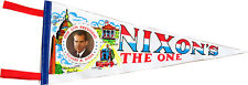 Colorful 1969 Richard Nixon NIXON'S THE ONE Inauguration Pennant Flag (4367) picture
