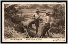 Vintage Postcard - Anzacs in France, Drawing Water for the Gun Crew. A14 picture