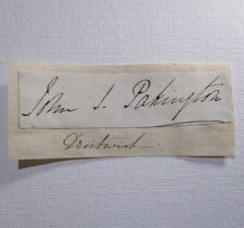 John Pakington 1st Baron Hampton, Autograph Signature, 1799-1880 Secretary State picture