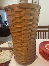 Vintage Longaberger Umbrella Stand Basket Signed and Dated 1992 17.5” X 10” picture