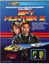 SPY HUNTER II Arcade Game Flyer 1986 Original Vintage Retro 8.5