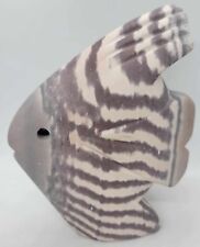 Zebra Rock Fish Sculpture Carving W Australia East Kimberley Pre-Cambrian - RARE picture