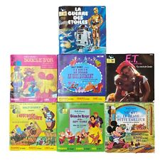 Vtg Walt Disney Read-Along Book & Record  33 1/3 Star Wars E.T. *FRENCH Lot Of 7 picture
