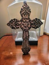 Layered wooden cross, Hand Carved crucifix, wood wall decor, Christian Faith 12