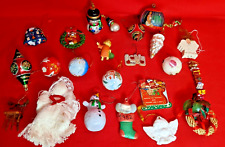 Lot Of 21 Mixed Christmas Ornaments picture