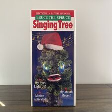 VTG Bruce The Spruce Singing Christmas Tree Animated Lights original box Works picture