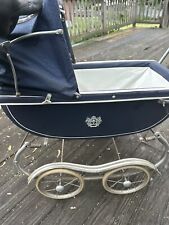 Vintage Antique Crown Baby Doll Stroller Carriage Blue Buggy Buggie Coronet Toy picture
