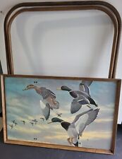 Vintage J Macleod Folding  Tv Tray Table Duck Fowl Art picture