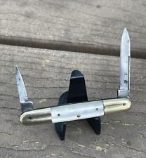 Antique Argyle Cutlery Co 2 Blade Equal Ends MOP Pocket Knife - Germany - HSAR picture