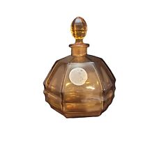Coronet Amber Perfume Bottle & Fragrance Dauber Vintage Antique Czechoslovakia picture