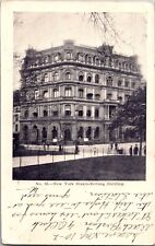 c1907 New York NY, Staats-Zeitung Building Street View posted Antique Postcard picture