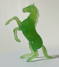 Vintage Green Horse Figurine Lucite Faux Jade Set 1950’s Hong Kong picture