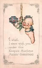 KEWPIE, TIED CHRISTMAS SEAL On Authentic A/S ROSE O'NEILL Vintage 1924 Postcard picture