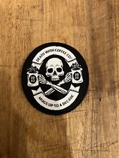 Death Wish Coffee Decade Celebration Anniversary Skull Limited Edition Patch picture