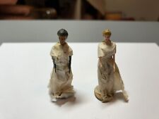 3 Inch Miniature Man & Woman Plastic Figurine From Hong Kong. picture