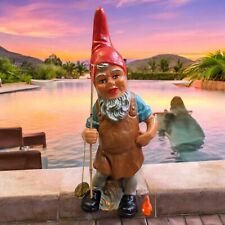 Heissner Gnome Terra Cotta Pottery Statue Garden Art West Germany 12.5” Vintage picture