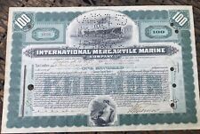 Vintage 1900's Titanic International Mercantile Marine Stock Certificate 100 picture