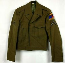Korean War US Military Army Wool IKE Jacket O.D. M-1950 Size 36 Long 2nd Armored picture