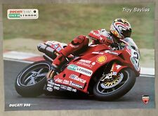 Ducati 996 Infostrada Troy Bayliss Motorcycle Racing Poster picture