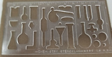 Chemistry Stencil Drawing Template Teacher Student 1970 Plastic Hong Kong picture