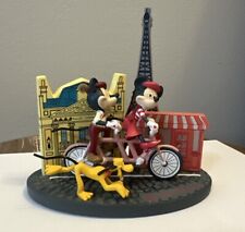 Disney Epcot France Paris Mickey and Minnie with Tandem Pluto Figurine New picture