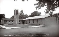 Armstrong Iowa~Nazareth Lutheran Church~1950s Real Photo Postcard~RPPC picture