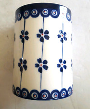 Blue Pottery by Signature Housewares Ceramic Utensil Jar picture
