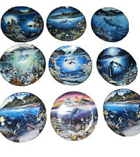 1991 Underwater Paradise Collector Plates Set 9 Robert Lyn Nelson -Danbury Mint picture