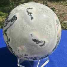 1115g Natural Moss agate ball crystal Quartz polished Sphere Reiki picture