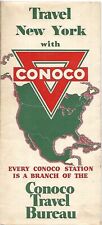 1937 CONOCO Road Map NEW YORK Albany Buffalo Niagara Falls Rochester Syracuse picture