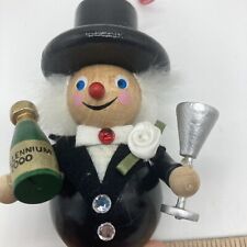 Steinbach 2000 Millennium Man Champagne Ornament Limited 980 Vintage Germany picture