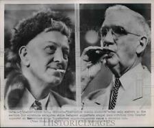 1952 Press Photo Two Calm Smokers in Section for Alternate Delegates picture