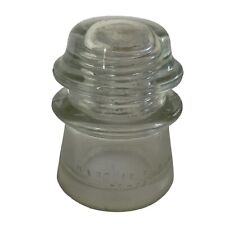 Hemingray 17 Clear Glass Insulator Made In U.S.A. 20-50 Vintage picture