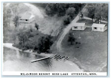 c1940's Wil-O-Wood Resort Rush Lake Ottertail Minnesota MN Unposted Postcard picture
