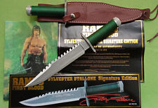 RAMBO KNIFE FIRST BLOOD SYLVESTER STALLONE SIGNATURE LICENSED HUNTING SURVIVAL  picture
