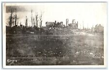 Ruins Of The Famous Castle In Belgium Town Of Vimy RPPC Photo Antique Postcard picture