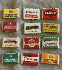 Vintage TAB CHEWING GUM   12 Pieces  Unopened  Dentyn Wrigley’s Beech-Nut picture